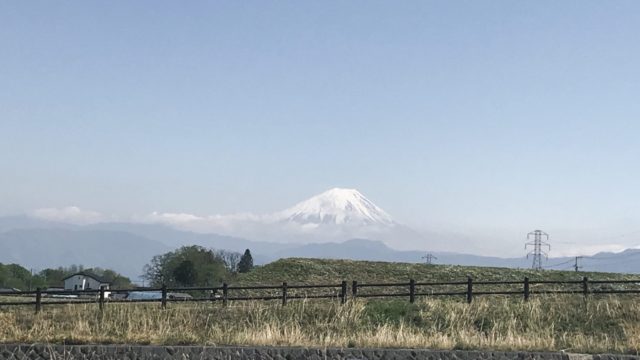 韮崎市からの富士山
